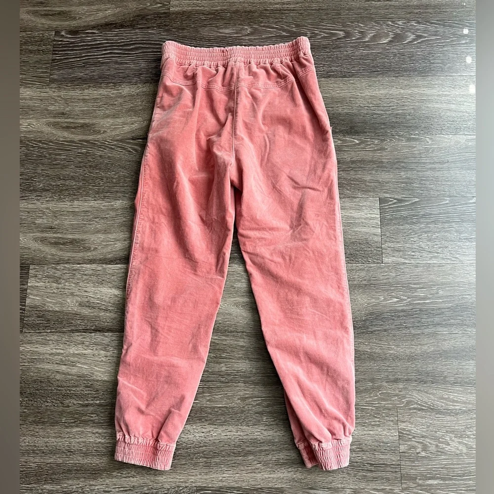 Anthropologie Kalea Pleated Corduroy Jogger Pants Pink - Picture 4 of 9